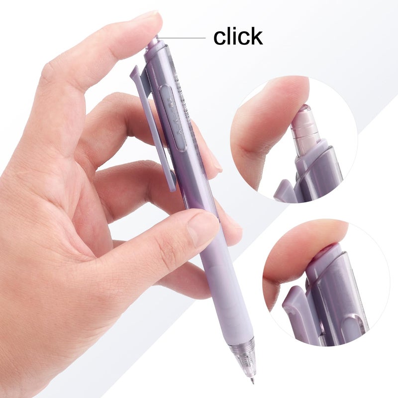 NNY Gel Pens Black Ink Pen 0.5mm with Comfort Grip for Smooth Writing, School & Office Supplies (6 Pack) - Image 3