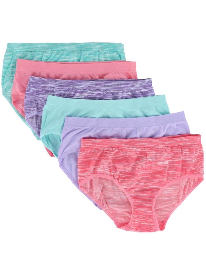 Fruit of the Loom girls Seamless Underwear Multipack Briefs, Brief - 6 Pack Assorted, 10 12 US - Image 4
