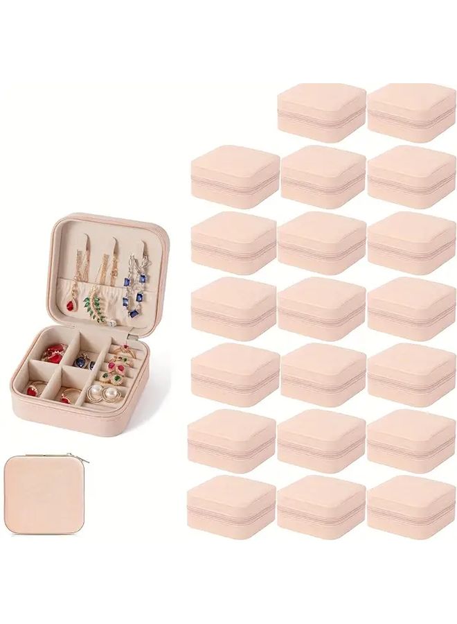 Blue 20pcs Travel Jewelry Case Bulk Bridesmaid Gift Box Mini Organizer Storage for Women - Image 4