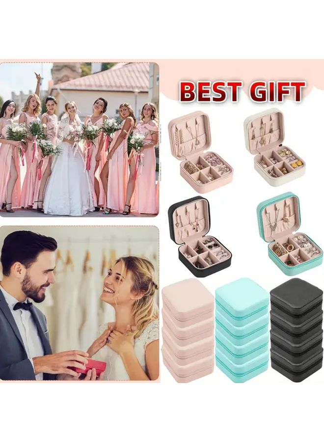 Blue 20pcs Travel Jewelry Case Bulk Bridesmaid Gift Box Mini Organizer Storage for Women - Image 1