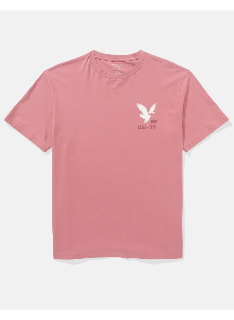 American Eagle AE Applique Logo Graphic T-Shirt