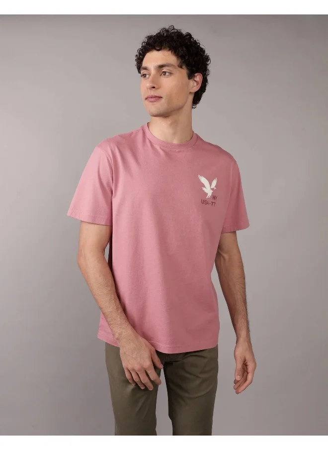 American Eagle AE Applique Logo Graphic T-Shirt