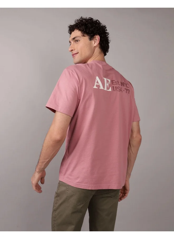 American Eagle AE Applique Logo Graphic T-Shirt