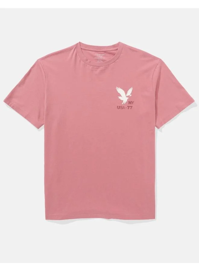 American Eagle AE Applique Logo Graphic T-Shirt