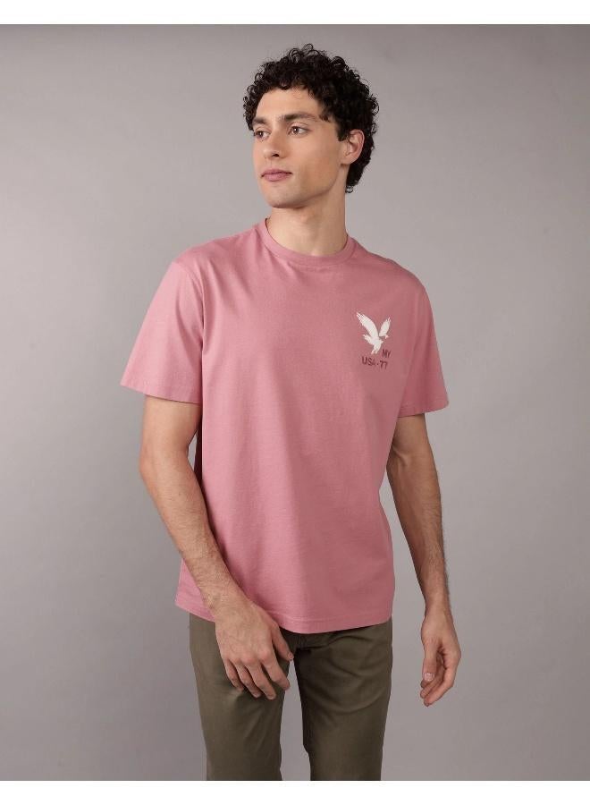 American Eagle AE Applique Logo Graphic T-Shirt - Image 1