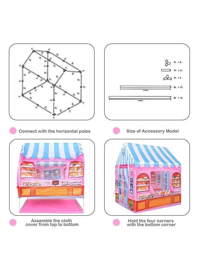 Kid's Pastry House Game Tent, Game Interaction, Party Camping  - Image 4