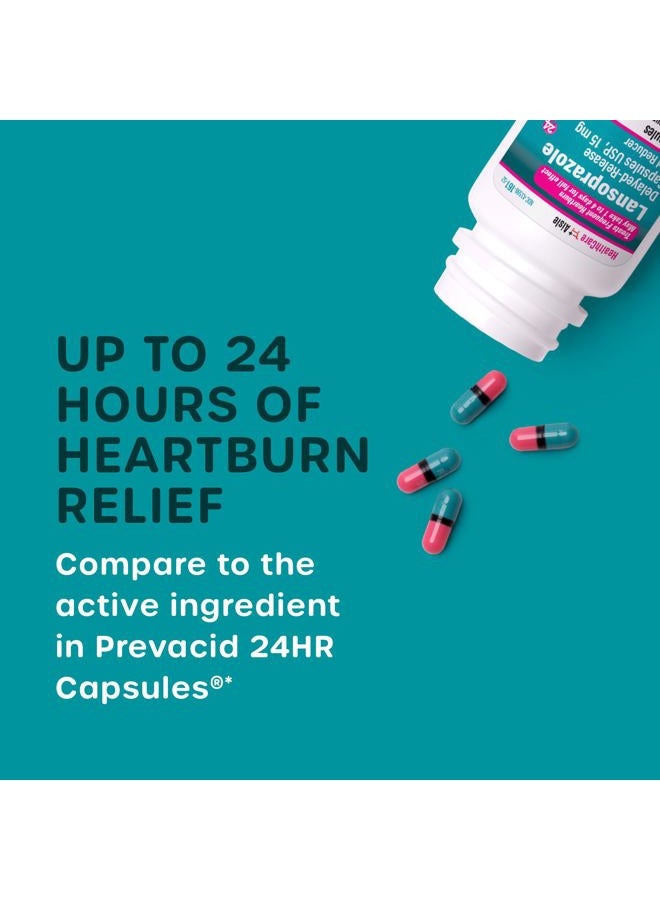 HealthCareAisle Lansoprazole 15 mg - 42 Delayed-Release Capsules - Acid Reducer, Treats Frequent Heartburn  - Image 2