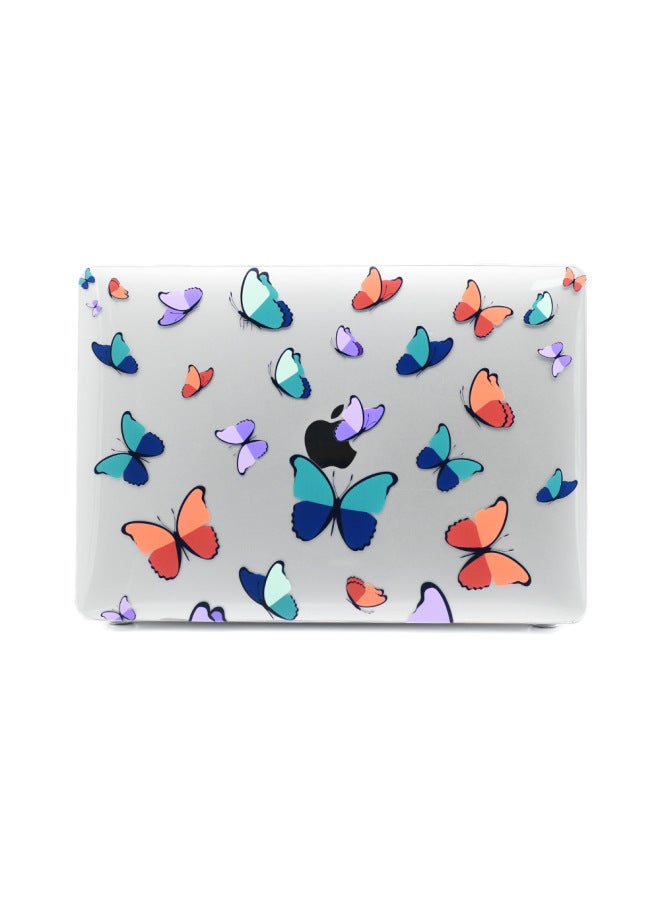 For Macbookpro Protective Case 14 Inch Air13 Transparent Computer Protective Case M2 Apple Laptop Case-Color:RS-1414 White Ink-Applicable Model:M2 Air13.6（A2681/A3113)  - Image 1