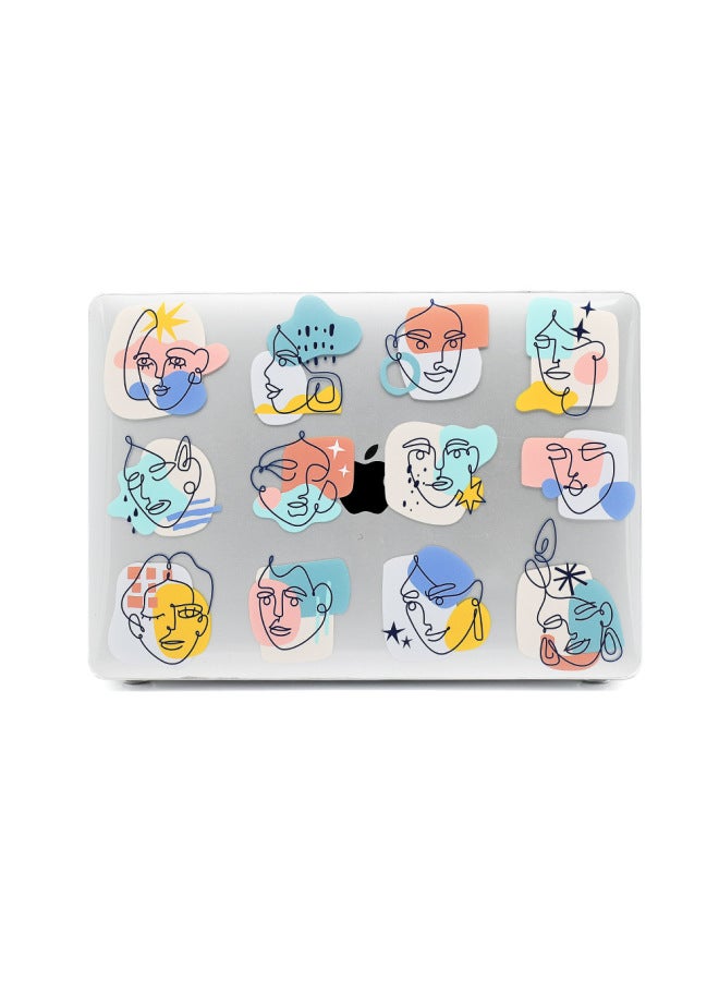 For Macbookpro Protective Case 14 Inch Air13 Transparent Computer Protective Case M2 Apple Laptop Case-Color:RS-1414 White Ink-Applicable Model:M2 Air13.6（A2681/A3113)  - Image 5