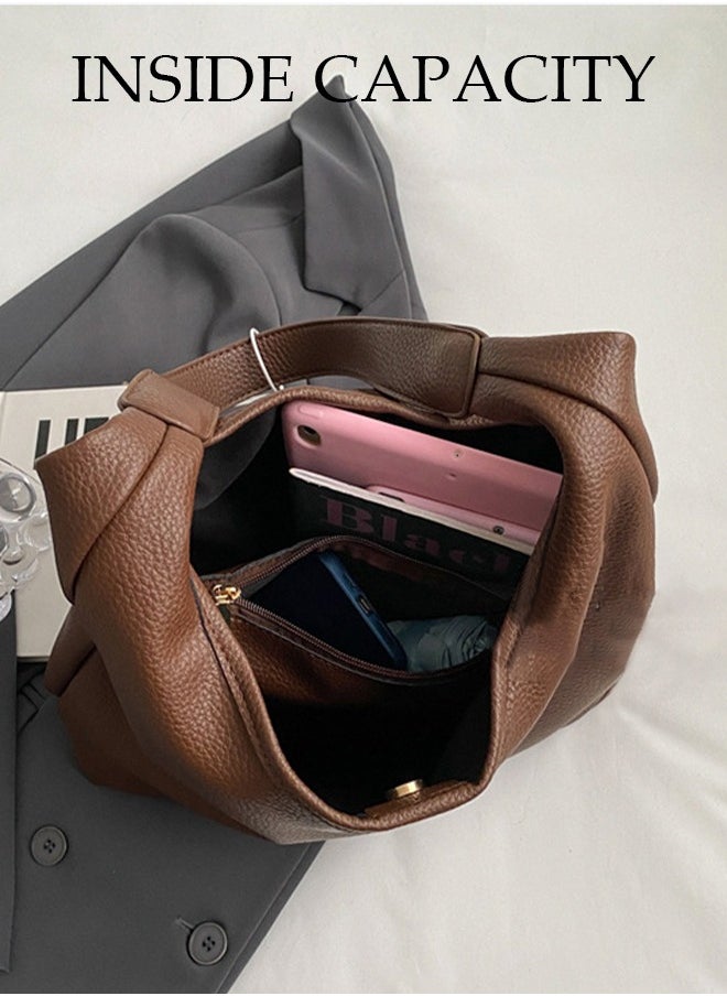 DUNISO - Women's Shoulder Tote Bag Faux Leather Handbag for Women Large Capacity Messenger Fashionable Travel Shoulder Bag for Ladies Girls College Students - Image 1