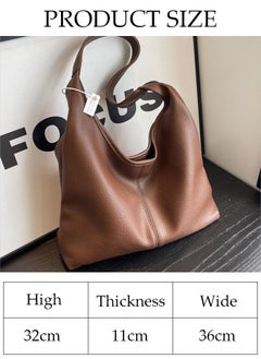 DUNISO Women's Shoulder Tote Bag Faux Leather Handbag for Women Large Capacity Messenger Fashionable Travel Shoulder Bag for Ladies Girls College Students  - Image 4