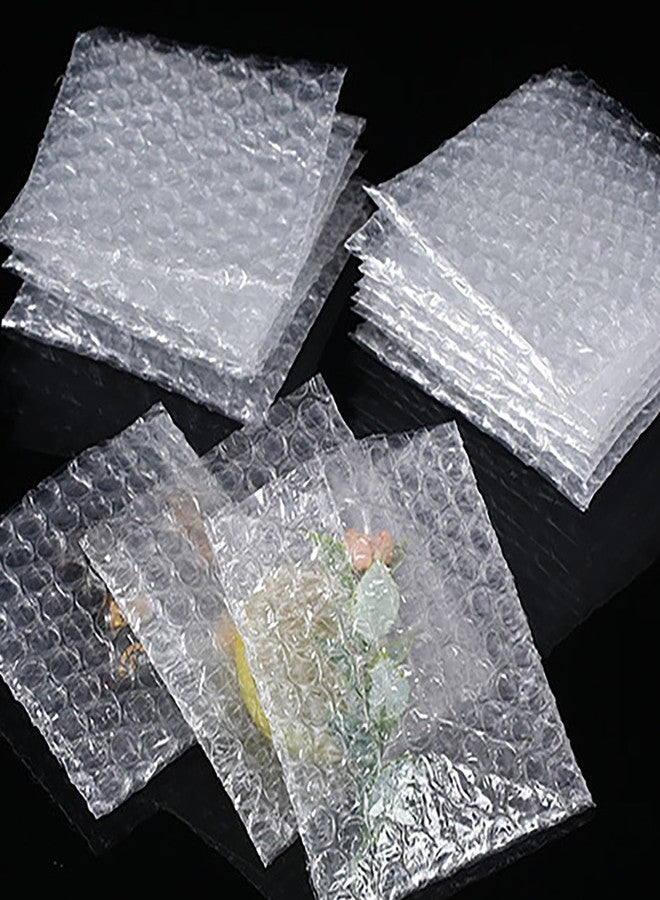 BFLCTTBD 100 Pcs 4 X 4 Inch Clear Bubble Pouches Bag Protective Bubble Wrap Bubble Out Bags For Shipping Moving Cushion Wrap For Packing - Image 5