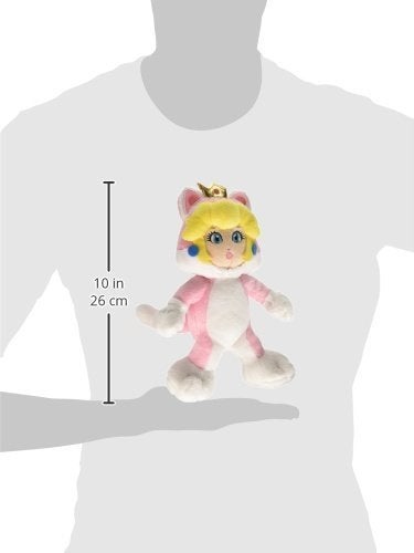Nintendo Little Buddy Super Mario Neko Cat Peach Plush, 10" - Image 2