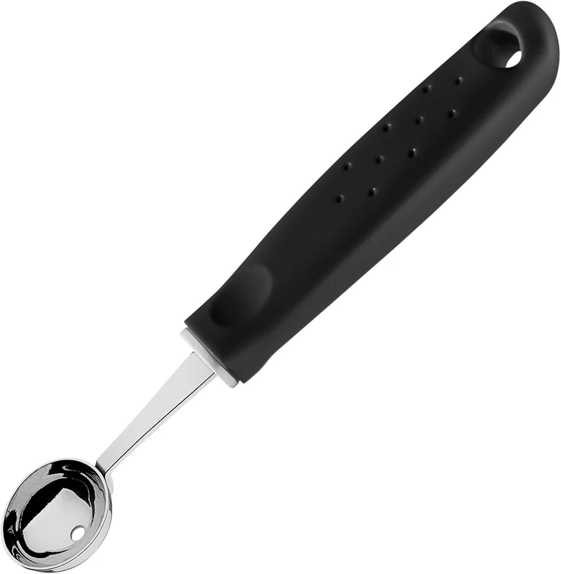 ترامونتينا Utilitá Stainless-Steel Melon Baller with Black Polypropylene Handle, 2.9 cm