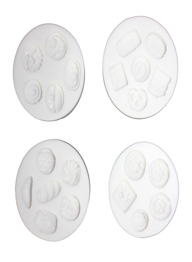 LVDGE Lovely Small Items Silicone Fondant Molds Set For Cake Topper, Gumpaste, Candy & Chocolate, Polymer Clay and More (Round Food Items) - Image 4
