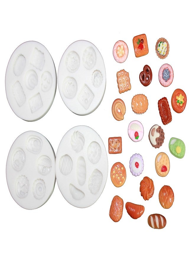 LVDGE Lovely Small Items Silicone Fondant Molds Set For Cake Topper, Gumpaste, Candy & Chocolate, Polymer Clay and More (Round Food Items) - Image 3