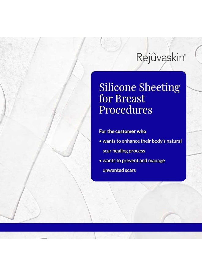 Rejuvaskin Scar Fx Silicone Tape Sheeting, Procedure Anchor Style, 1 Sheet - Image 5