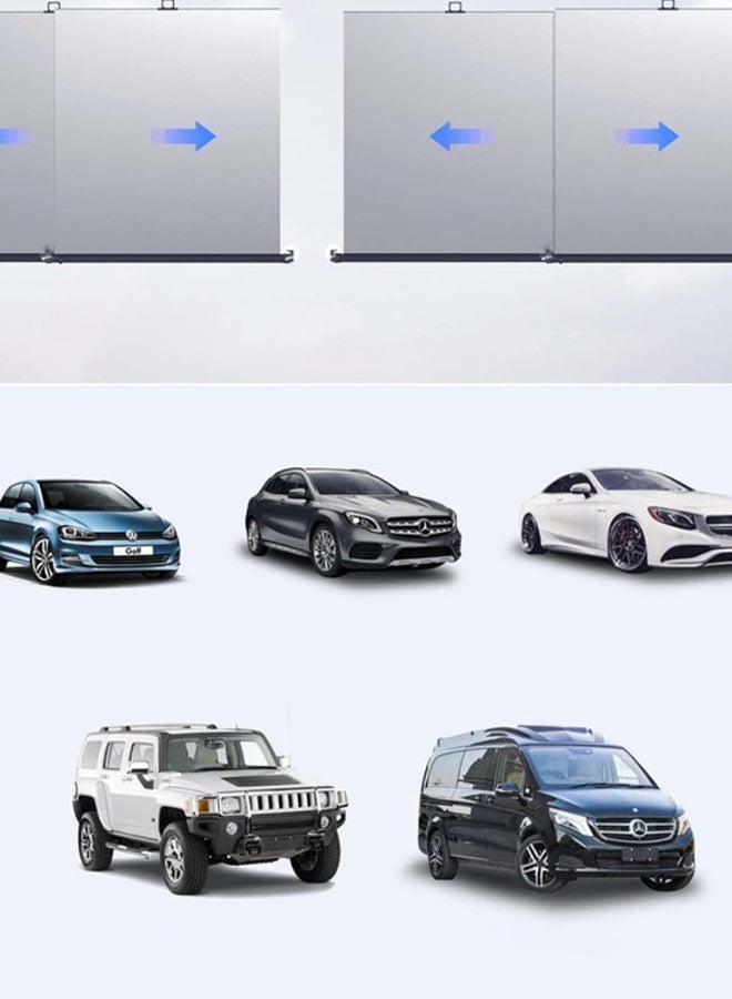 Telescopic Car Windshield Sunshade – Adjustable Width (70–135cm), Heat-Blocking Aluminum + Oxford Fabric - Image 5