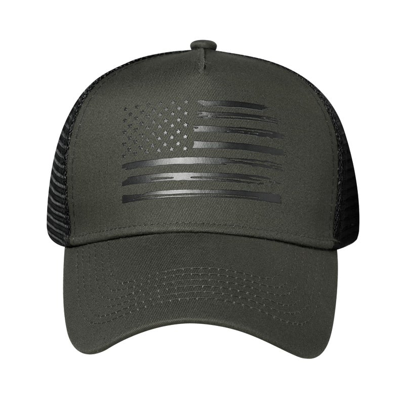 VIONLAN Baseball Cap, American Flag Trucker Hat for Men Women, Breathable Adjustable Fit Outdoor Mesh Snapback Hats - Image 2