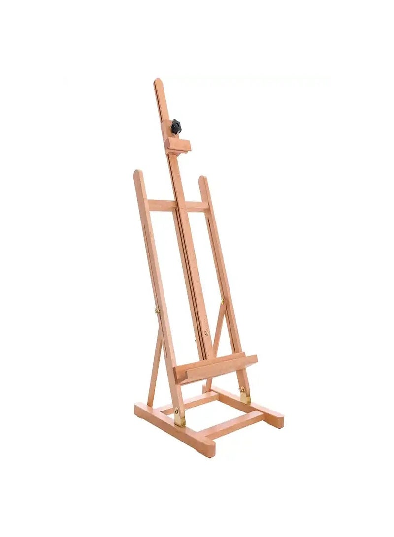 Smart Large Wooden Frame Studio Easel Artists Adjustable Beechwood For Painting Display - Image 3