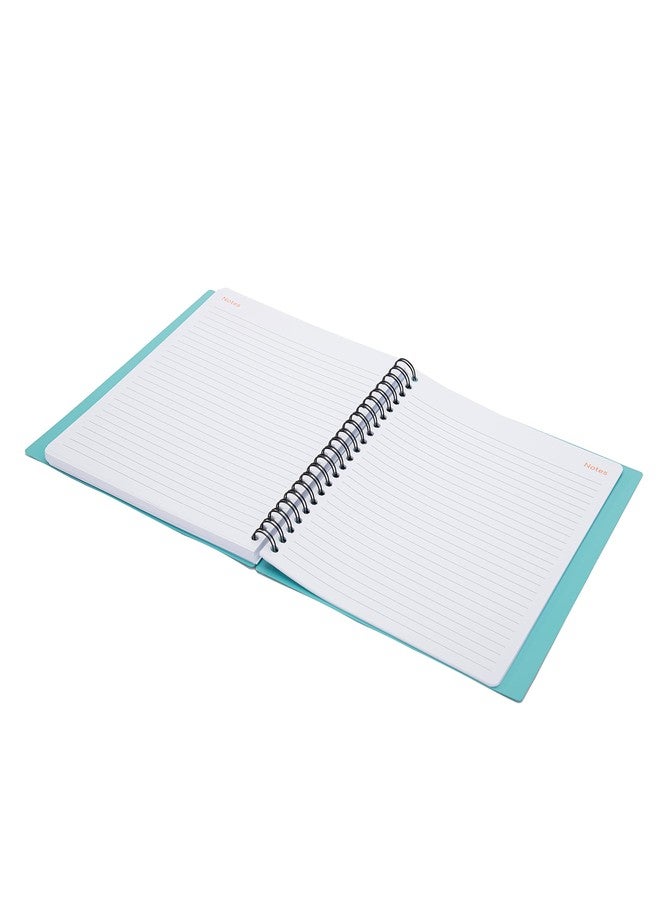 Mintra Office مخطط مينترا المكتبي الأسبوعي/الشهري غير المؤرخ (حجم الرسالة، لون أزرق مخضر) - Image 5