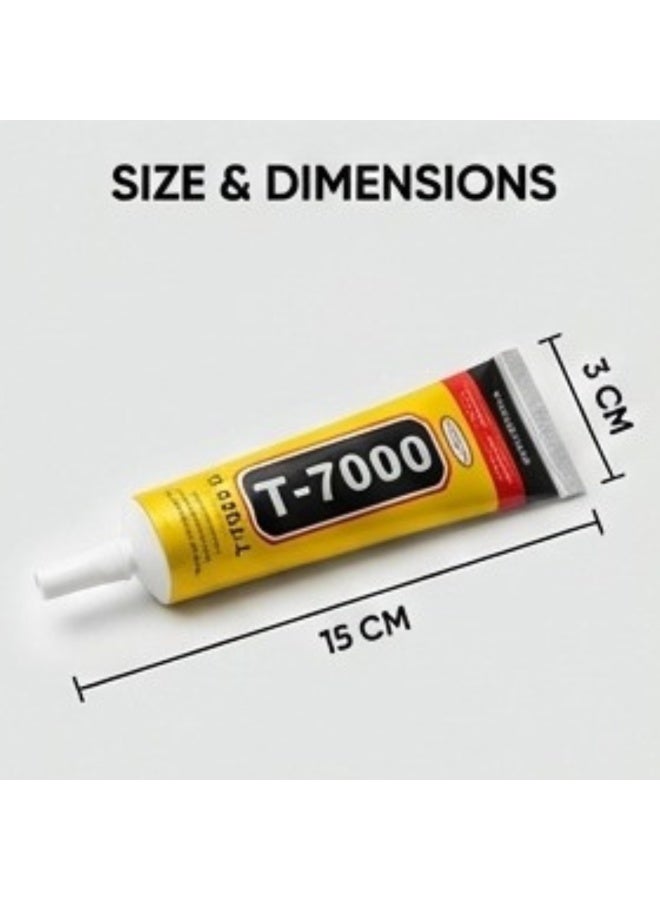 T-7000 Black Super Glue 50ml - Waterproof Multi-Purpose Adhesive for Phone Screen and LCD Repair - Image 4