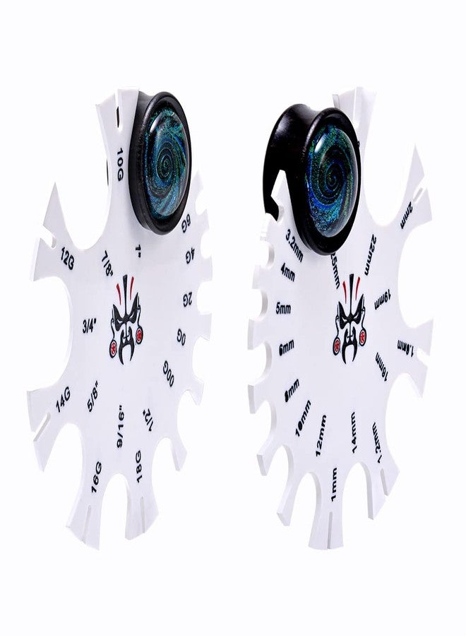COOEAR Acrylic Piercing Gauge Measurement Wheel 18G-1 Inch. - Image 4