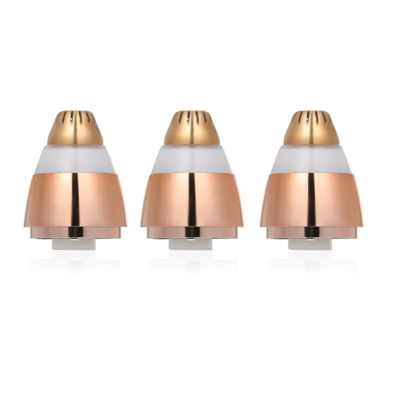 Eyebrow Trimmer Replacement Heads: Rose Gold - Quick Attach Painless Precise Shaving - Washable Cost-effective For Eyebrow Trimmer Maintenance - Image 1