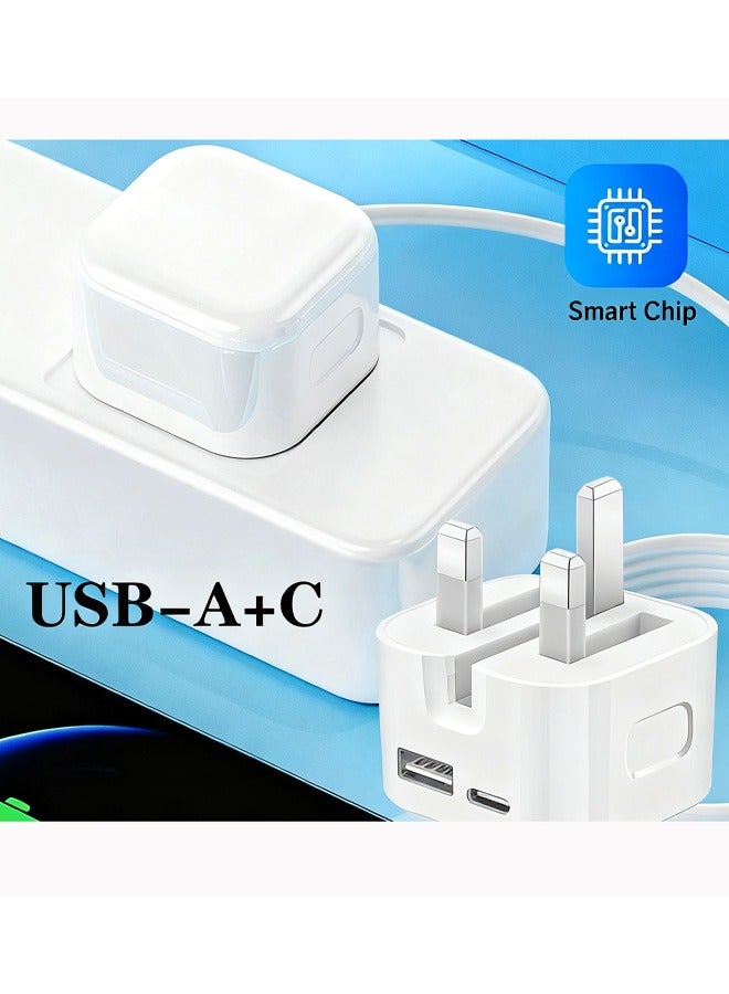 Beauenty 35W UK Fast Charger Dual Port USB + PD Fast Charging Cable 1 Meter, Universal iPhone Samsung, Compatible with Various Devices Such as Tablets and Laptops - Image 4