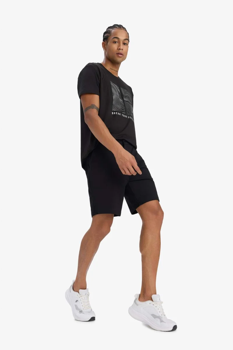 Defacto  DeFactoFit Standard Fit Short Leg Shorts for Men | Best Price UAE