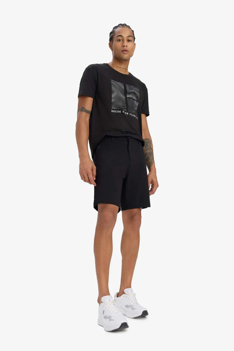 Defacto  DeFactoFit Standard Fit Short Leg Shorts for Men | Best Price UAE