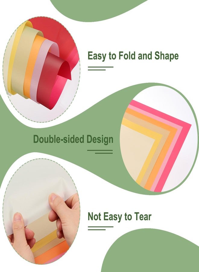 PATIKIL Flower Gift Wrapping Paper, 20 Sheets Waterproof Bouquet Paper Solid Color Wrap Florist Papers for Wedding DIY Craft Graduation Valentine Mother's Day, Light Yellow - Image 3