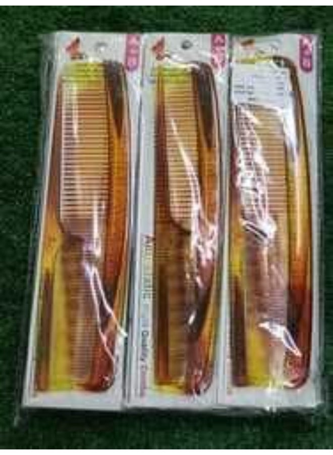 Professional acrylic comb, honey color - Image 3