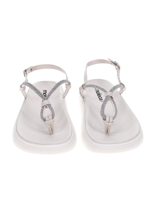 MOLECA صنادل مسطحة بدون كعب مع أحزمة - Image 3