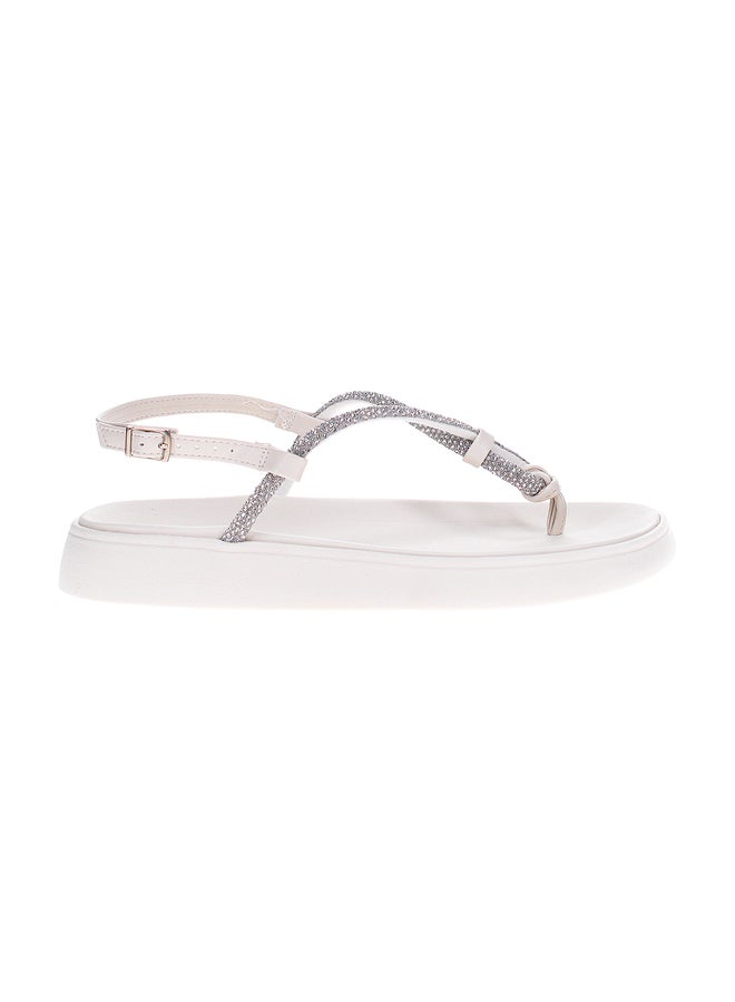 MOLECA صنادل مسطحة بدون كعب مع أحزمة - Image 1