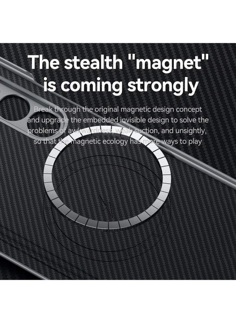 Aookay for Samsung Galaxy Z Fold 7 Magnetic Case, Support MagSafe, Ultra Slim Rigid PC Protective Case, Wireless Charging Scratch and Shock Resistant Protective Case (Black)  - Image 2