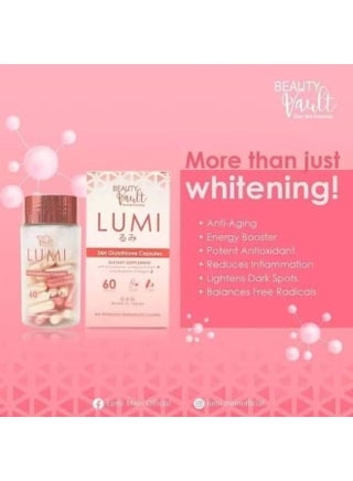 lumi glutathione made in which country Beauty Vault Beauty Vault 24H Capsules – 60 Capsules Dietary Supplement Japan | Best Price Kuwait Press and Shake drink Recombinant human IGF-1 LR3 Color:Orange