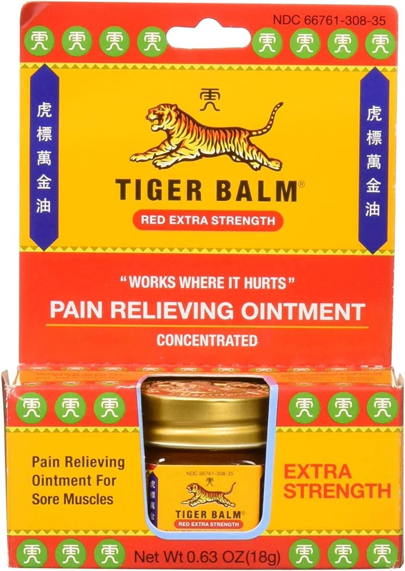 Tiger Balm Red Extra Strength Pain Relieving Ointment - 18g - Image 1