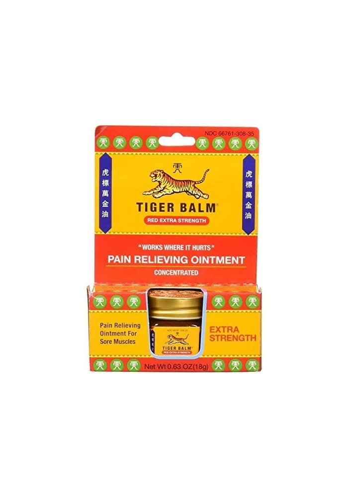 Tiger Balm Red Extra Strength Pain Relieving Ointment - 18g - Image 3