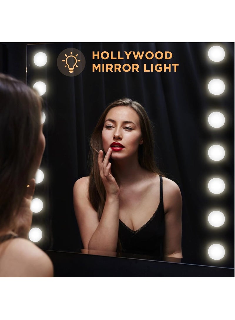 Vanity Lights Kits DIY, Makeup Lights with 10pcs Dimmable Bulbs, 3 Colour Modes with Touch Sensor Dimmer Switch for Dressing Table - Image 2
