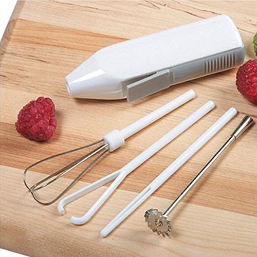 Norpro Cordless Mini Mixer, 5 Piece Set, One Size, White - Image 5