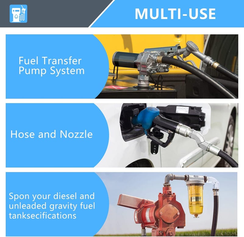 TAUSOM 1-inch fuel hose swivel kit, 360° rotating zinc alloy adapter, fuel hose swivel NPT heavy-duty leak-proof connector, hose swivel suitable for diesel transfer pumps and gasoline tanks - Image 4