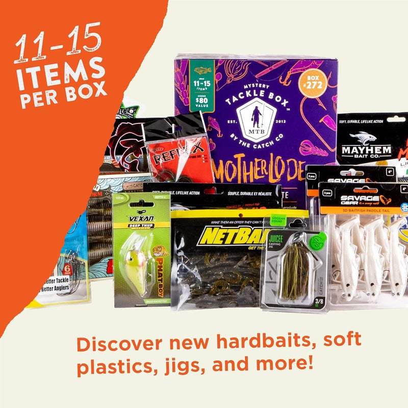 Catch Co Mystery Tackle Box Freshwater Largemouth and Smallmouth Bass Lures Fishing Kit - Image 3