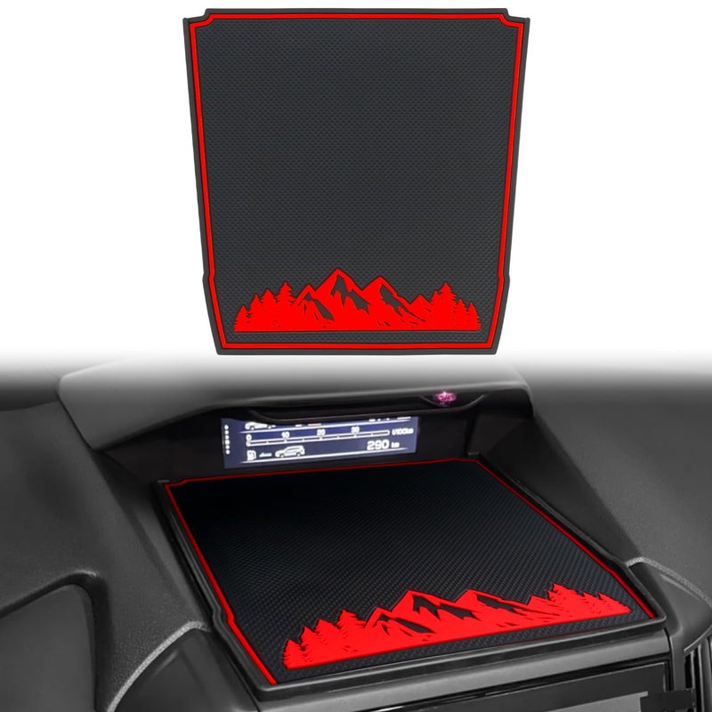 MOCHENT Dashboard Mats for Subaru Crosstrek Accessories 20232018 Forester 20192024 Impreza 20182023 Interior NonSlip Dash Mat Pad Liner Red - Image 3