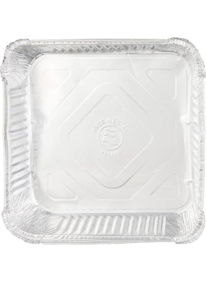 Generic Rectangle Aluminum Foil Plate With Cover ( 6 PCS )  - Image 2