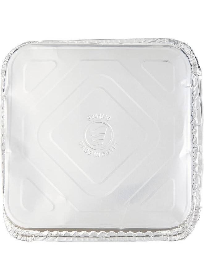 Generic Rectangle Aluminum Foil Plate With Cover ( 6 PCS )  - Image 4