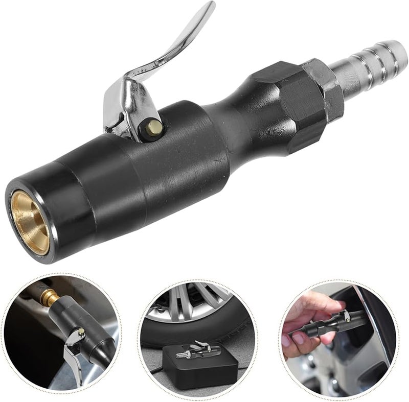 Locking Tire Air Chuck Inflator Tool No Leak Compact Design Easy Storage Emergency Use 1 Pack - Image 4