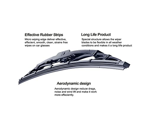 Auto E-Shopping Replacement Car Wiper Windshield Blades for Hyundai Creta Size 26 16 Set of 2 Pieces - Image 3