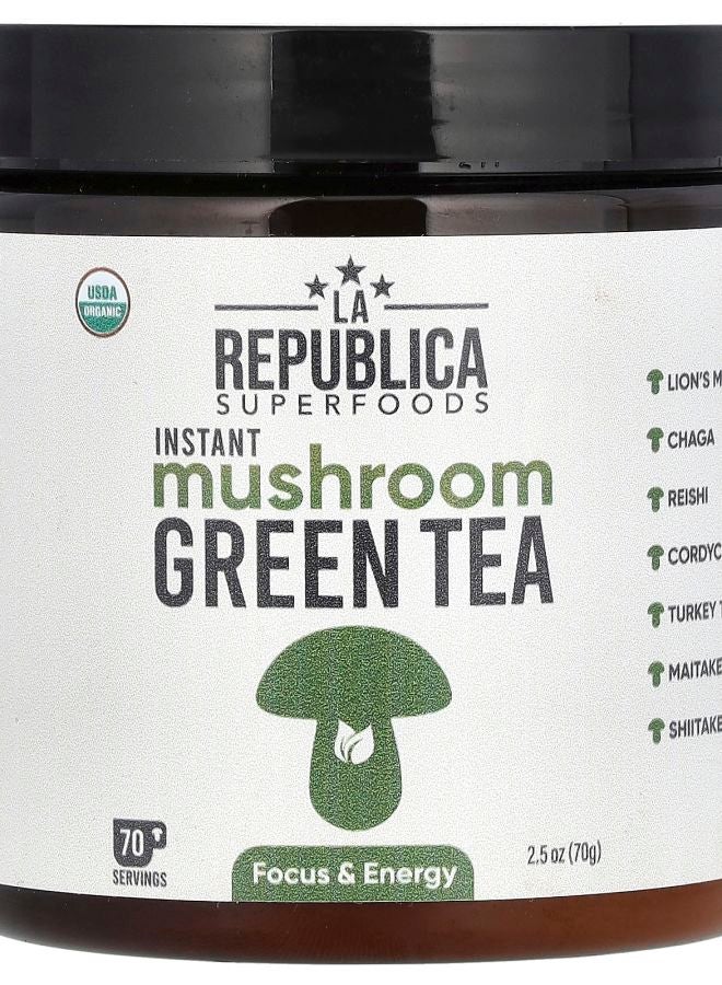 LA Republica Instant Mushroom Green Tea 2.5 oz (70 g) - Image 1