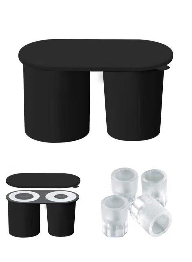 Arabest Ice Cube Tray Silicone for Stanley Cup 30 oz and 40oz, Cylinder Ice Cube for Stanley Cup 30 oz and 40oz, Ice Trays for Freezer with Lid, Tumbler Ice Molds for Drinks,Coffee - Image 1